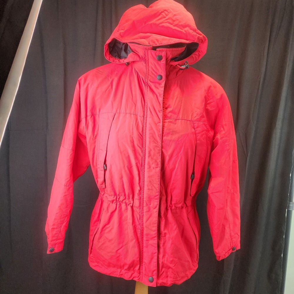 Eddie Bauer Womens Insulated Jacket Red Size XS Pockets